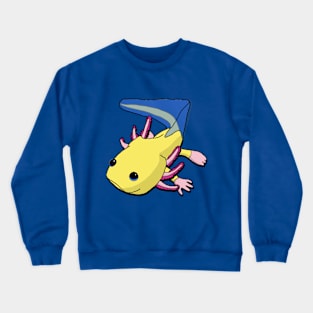 Yellow Axolotl Crewneck Sweatshirt